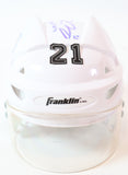 Peter Forsberg autographed Avs white mini helmet inscribed JSA COA