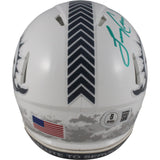 Larry Csonka Autographed Miami Dolphins 24 STS Mini Helmet Beckett Witness 49230