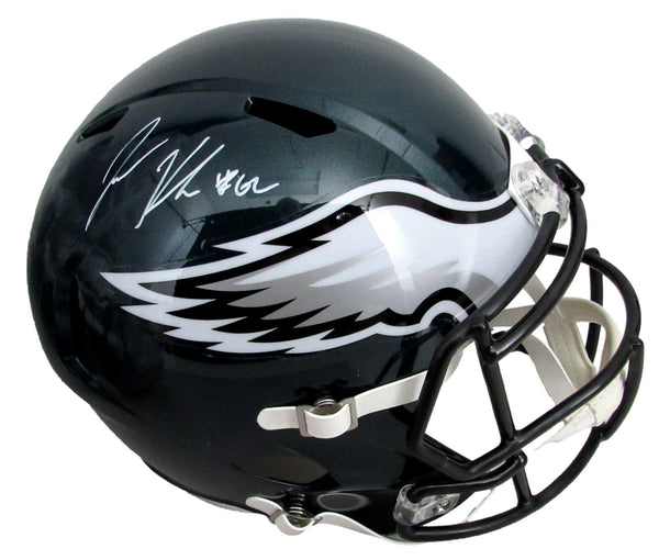 Jason Kelce Signed/Inscr Full Size Replica Speed Eagles Helmet PSA/DNA 208035