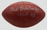 Fred Biletnikoff HOF Signed/Inscribed NFL Leather Football Raiders JSA 205452