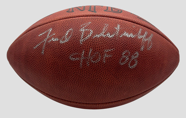 Fred Biletnikoff HOF Signed/Inscribed NFL Leather Football Raiders JSA 205452