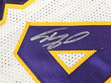 LAKERS SHAQUILLE SHAQ O'NEAL AUTOGRAPHED WHITE JERSEY SIGNED ON 4 BECKETT 191134