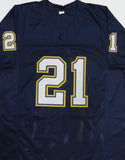 SD Chargers LADAINIAN TOMLINSON Signed Custom Replica Navy Jersey AUTO - BAS