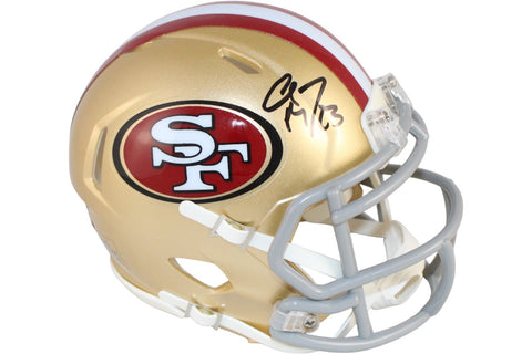 Christian McCaffrey Autographed San Francisco 49ers Mini Helmet Fanatics 52731