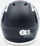 MICHAEL PENIX JR. AUTOGRAPHED FALCONS PURPLE MINI HELMET BECKETT WITNESS 242576