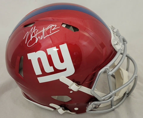 MICHAEL STRAHAN SIGNED NY GIANTS F/S FLASH SPEED AUTHENTIC HELMET BECKETT COA