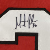 Autographed/Signed Martin Marty Brodeur New Jersey Red Jersey JSA COA
