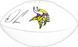 DALVIN COOK AUTOGRAPHED SIGNED VIKINGS WHITE LOGO FOOTBALL FANATICS HOLO 218724