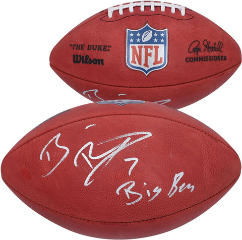 Ben Roethlisberger Pittsburgh Steelers Signed Duke Pro Football & "Big Ben" Insc