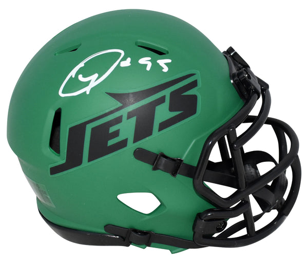 QUINNEN WILLIAMS AUTOGRAPHED NEW YORK JETS RAVE SPEED MINI HELMET BECKETT
