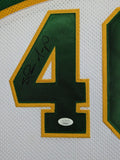 FRAMED SEATTLE SUPERSONICS SHAWN KEMP AUTOGRAPHED SIGNED JERSEY JSA COA