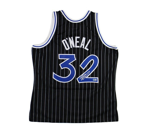 Shaquille O'Neal Signed Orlando Magic X-Large Mitchell & Ness Black NBA Jersey