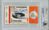 Tony Dorsett Signed Pittsburgh Panthers 1976 Heisman Ticket Slab Beckett 57043