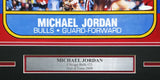 Michael Jordan Autographed Framed 1986 Fleer RC Blow Up Poster UDA BAM307260