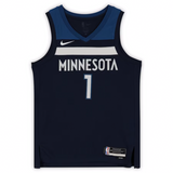 Anthony Edwards Autographed Timberwolves Navy Icon Ed. Nike Jersey Fanatics