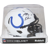 Anthony Richardson Signed Indianapolis Colts Lunar Mini Helmet FAN 43032