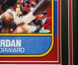 Michael Jordan Autographed Framed 1986 Fleer RC Blow Up Poster UDA BAM307261