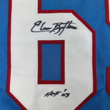 Autographed/Signed Elvin Bethea HOF 03 Tennessee Retro Light Blue Jersey JSA COA