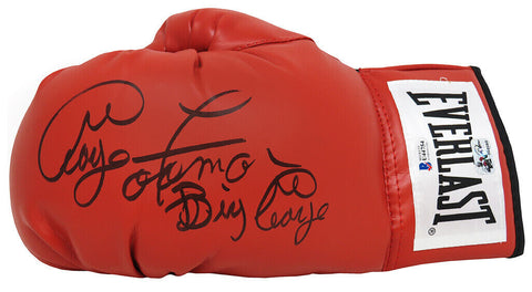George Foreman Signed Everlast Red Boxing Glove w/Big George - (Beckett COA)