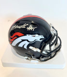 Nik Bonitto Autographed Denver Broncos Navy Mini Helmet