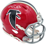 MICHAEL PENIX JR. AUTOGRAPHED FALCONS 1966-69 THROWBACK RED MINI HELMET BECKETT