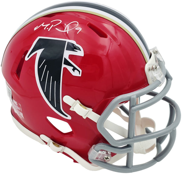 MICHAEL PENIX JR. AUTOGRAPHED FALCONS 1966-69 THROWBACK RED MINI HELMET BECKETT