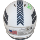 Brian Bosworth Signed Seattle Seahawks 24 STS Mini Helmet The Boz Beckett 53601