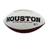 Mario Williams Signed Houston Texans Embroidered White NFL Football