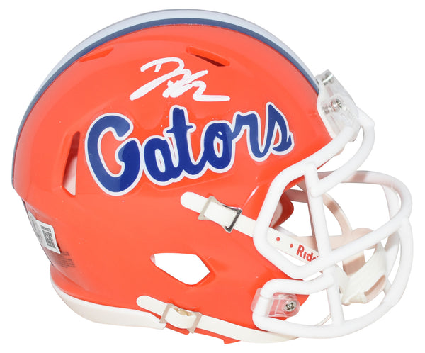 DJ LAGWAY AUTOGRAPHED FLORIDA GATORS ORANGE SPEED MINI HELMET BECKETT