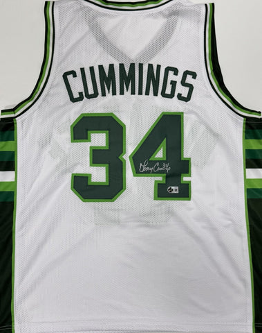TERRY CUMMINGS Signed Custom Replica White Jersey AUTO - Milwaukee Bucks - BAS