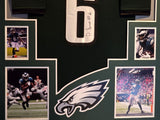 FRAMED PHILADELPHIA EAGLES DEVONTA SMITH AUTOGRAPHED SIGNED JERSEY JSA COA