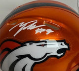 Talanoa Hufanga Autographed Denver Broncos Flash Mini Helmet - BAS COA