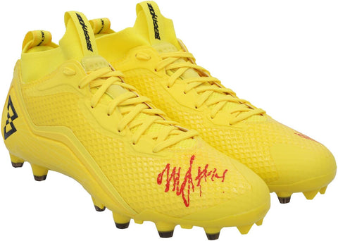 Marshawn Lynch Seahawks Signed Beast Mode B.T.A Football Cleats-Red Sig-LE 1/1