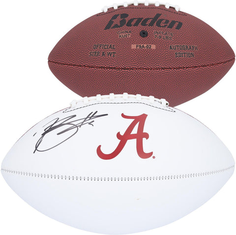 Bryce Young Alabama Crimson Tide Autographed White Panel Football