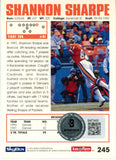 Shannon Sharpe Signed 1992 Skybox #245 Trading Card Beckett 44813