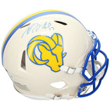 Davante Adams Autographed Los Angeles Rams RETRO Speed Authentic Helmet JSA