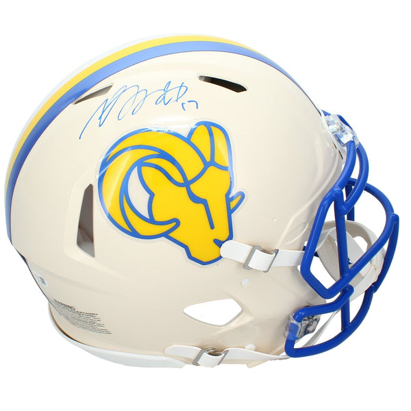 Davante Adams Autographed Los Angeles Rams RETRO Speed Authentic Helmet JSA