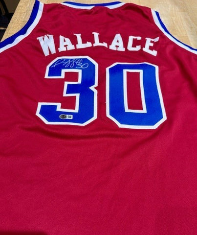 Rasheed Wallace Signed Washington Bullets Jersey (Beckett) 2004 NBA Champion