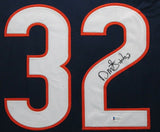 DAVID MONTGOMERY (Bears navy TOWER) Signed Autographed Framed Jersey Beckett