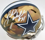 HERSCHEL WALKER AUTOGRAPHED DALLAS COWBOYS CAMO SPEED MINI HELMET BECKETT 185954