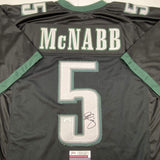 Autographed/Signed DONOVAN MCNABB Philadelphia Black Football Jersey JSA COA