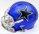 Ezekiel Elliott Autographed Cowboys Flash Blue Speed Mini Helmet Beckett WT81551