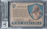 Jillian Hall Signed 2008 Topps Heritage IV WWE #60 Card Auto 10! BAS Slabbed