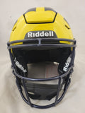 JJ MCCARTHY FULL NAME SIGNED MICHIGAN WOLVERINES NC LOGO SPEEDFLEX HELMET BAS QR
