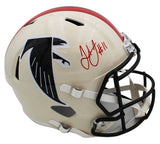 Julio Jones Signed Atlanta Falcons Speed Full Size Retro NFL Helmet