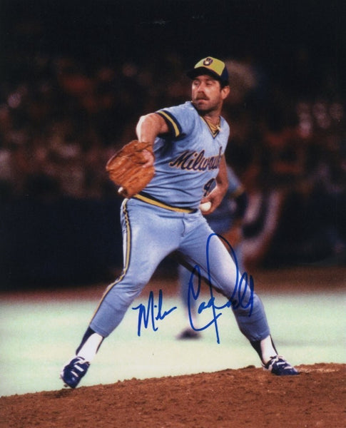 1982 Milwaukee Brewers Pitcher MIKE CALDWELL Signed 8x10 Action Photo #12 AUTO