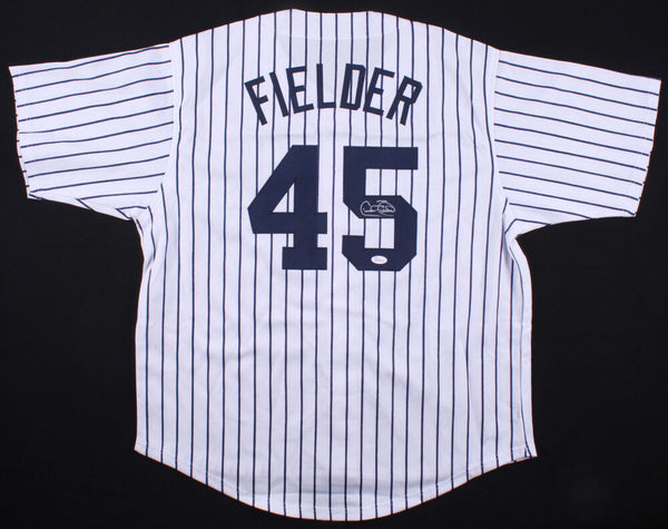 Cecil Fielder Signed New York Yankees Pinstriped Jersey (JSA COA) 3x All Star