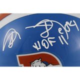 Shannon Sharpe Autographed Denver Broncos TB VSR4 Mini Helmet HOF Beckett 50793