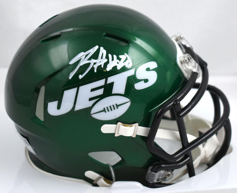 Breece Hall Autographed New York Jets Speed Mini Helmet - Fanatics *White