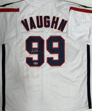 CHARLIE SHEEN Signed Custom "Ricky Vaughn" Jersey AUTO - Major League - BAS